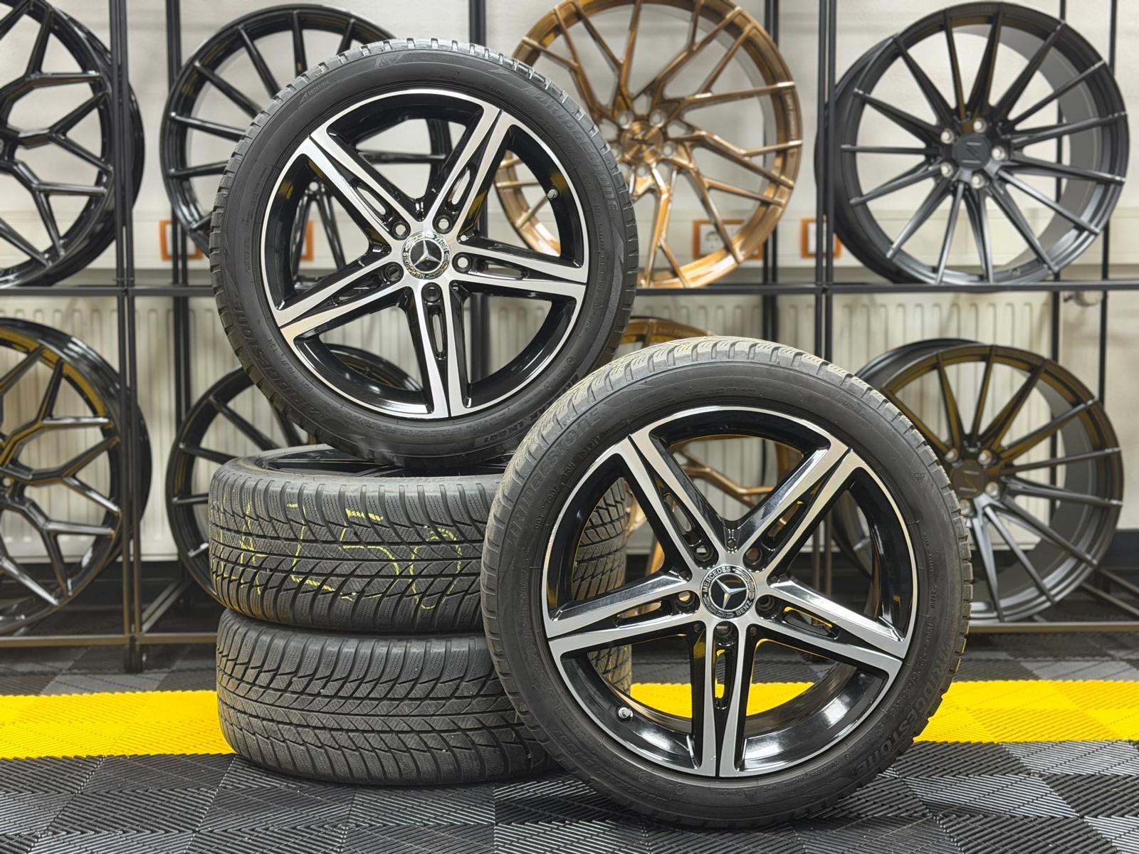 18 Inch 5x112 Originele Gebruikte Set Mercedes B Klasse, Auto-onderdelen, Ophalen, 18 inch, Gebruikt, Banden en Velgen