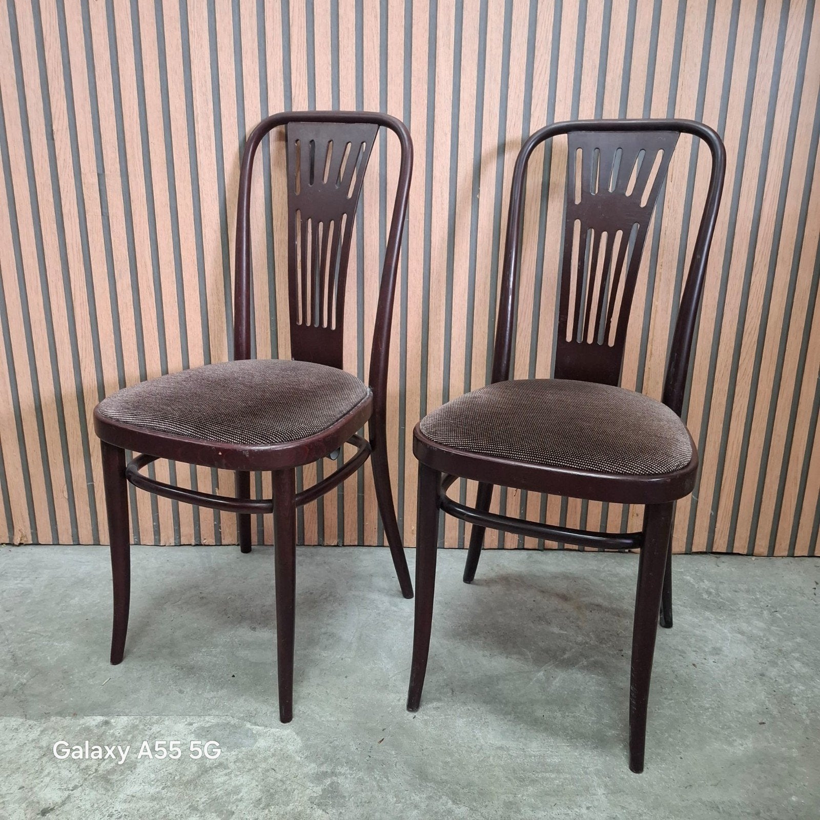 70 x Vintage cafe waaier stoelen Thonet bistro Horeca hout, Ophalen of Verzenden