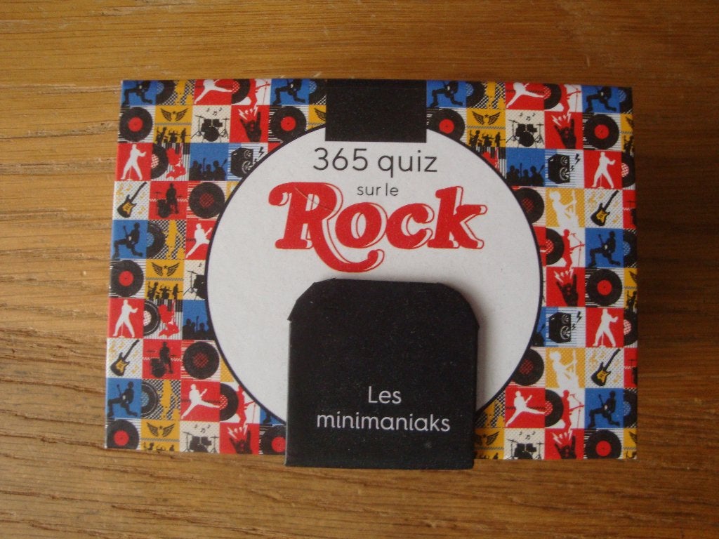 365 quiz sur le Rock...elke dag een muziekvraag (franstalig), Ophalen of Verzenden, Zo goed als nieuw, Genre of Stijl, Les minimaniaks