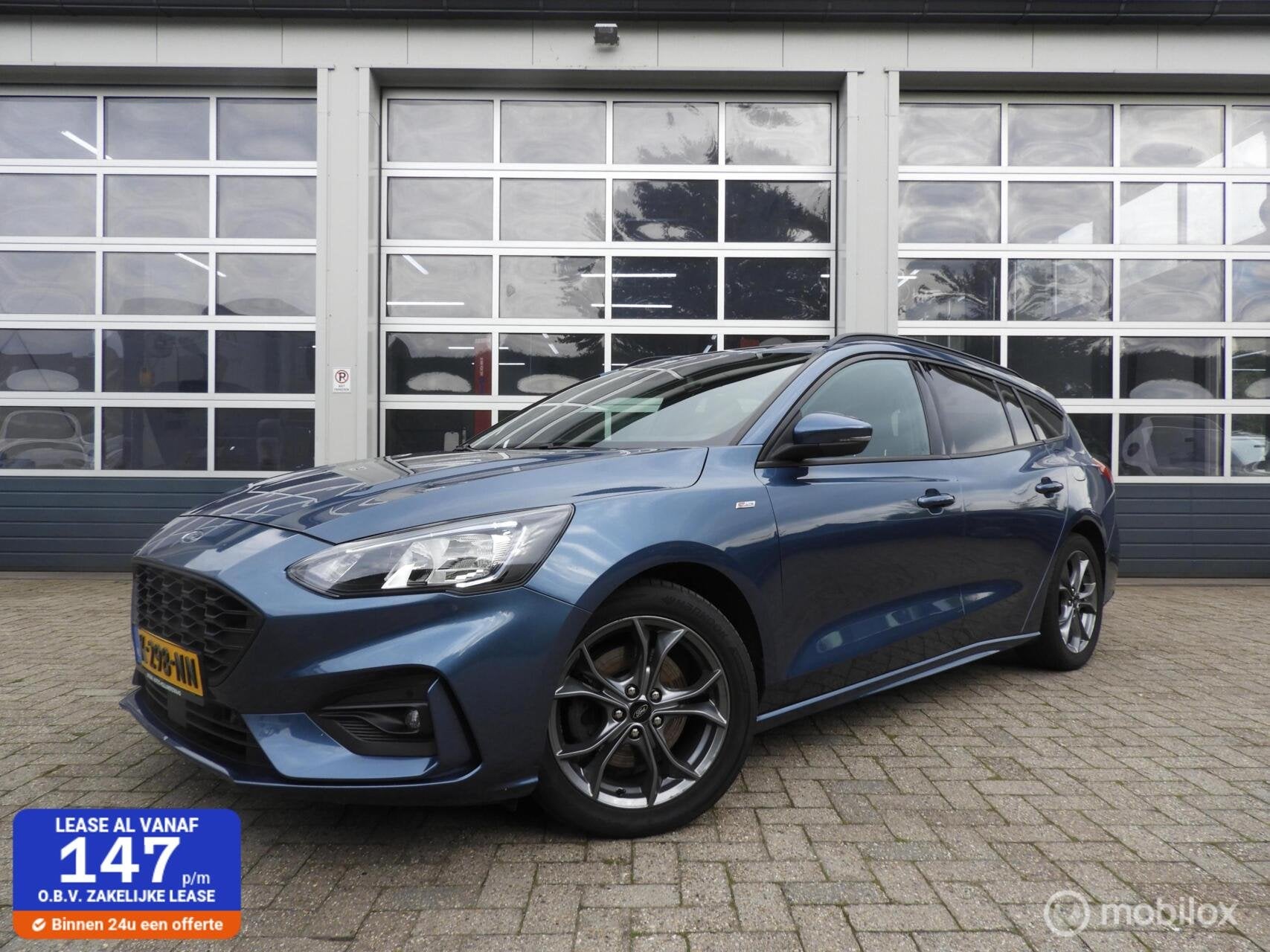 Ford Focus Wagon 1.5 EcoBlue ST Line, Auto's, Gebruikt, 4 cilinders, Blauw, 140 €/maand