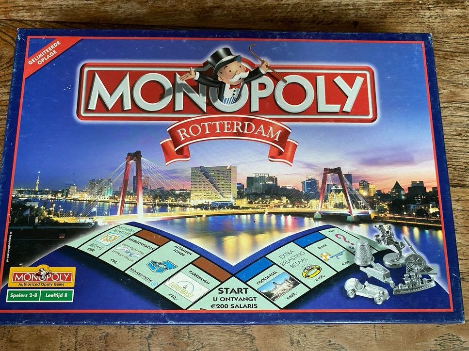 Monopoly Rotterdam - Beperkte Oplage Stadseditie, Drie of vier spelers, Ophalen of Verzenden, Zo goed als nieuw