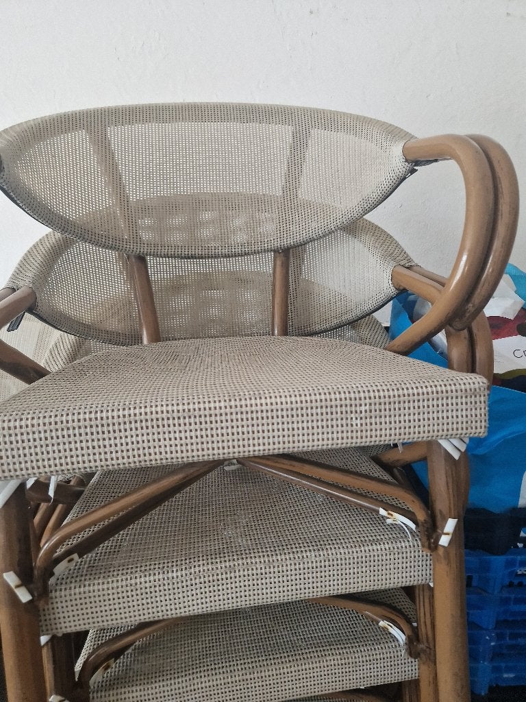 tuinstoelen terrasstoelen, Ophalen, Gebruikt, Aluminium, Stapelbaar