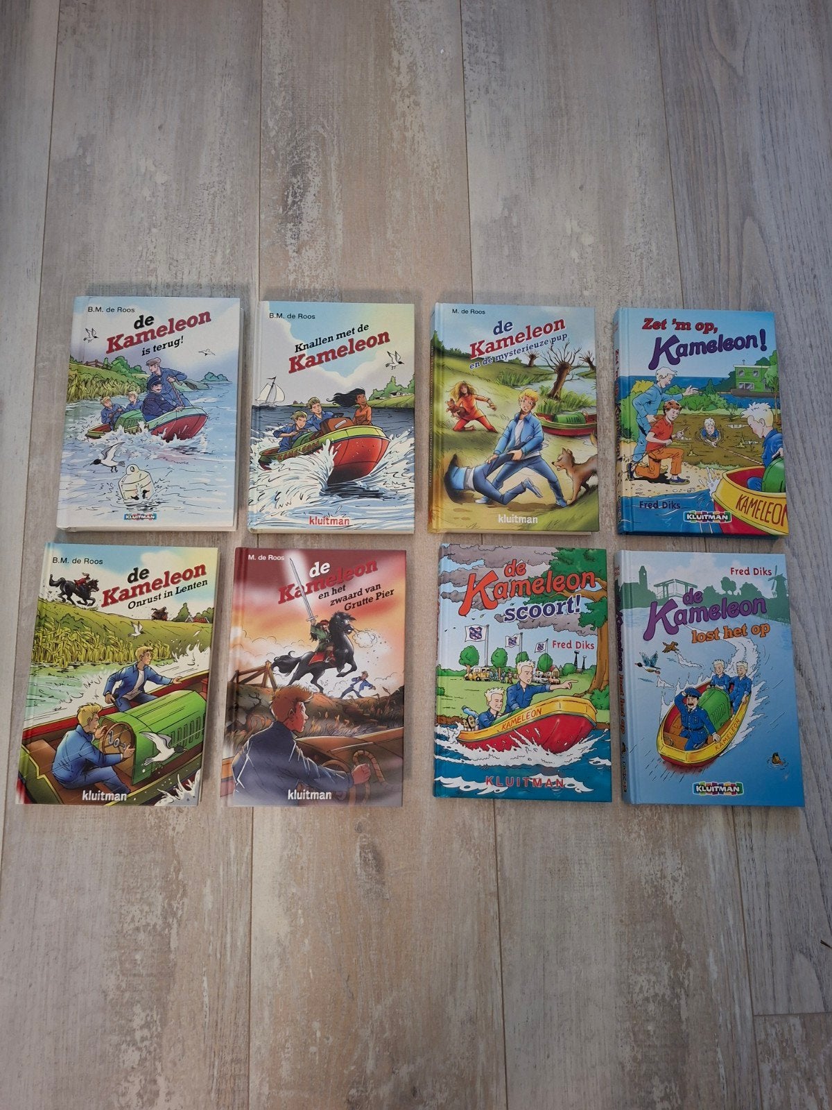 11 Kameleon boeken - Fred Diks, B.M. de Roos, M. de Roos, Ophalen of Verzenden, Gelezen