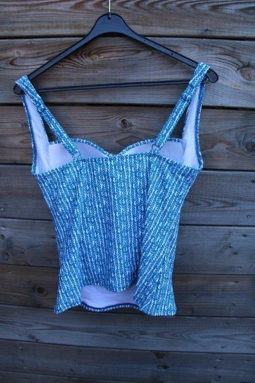 Tankinitop blauw/ wit Livera 44 B/C Cup Vaste prijs, Overige typen, Blauw, Ophalen of Verzenden, Zo goed als nieuw