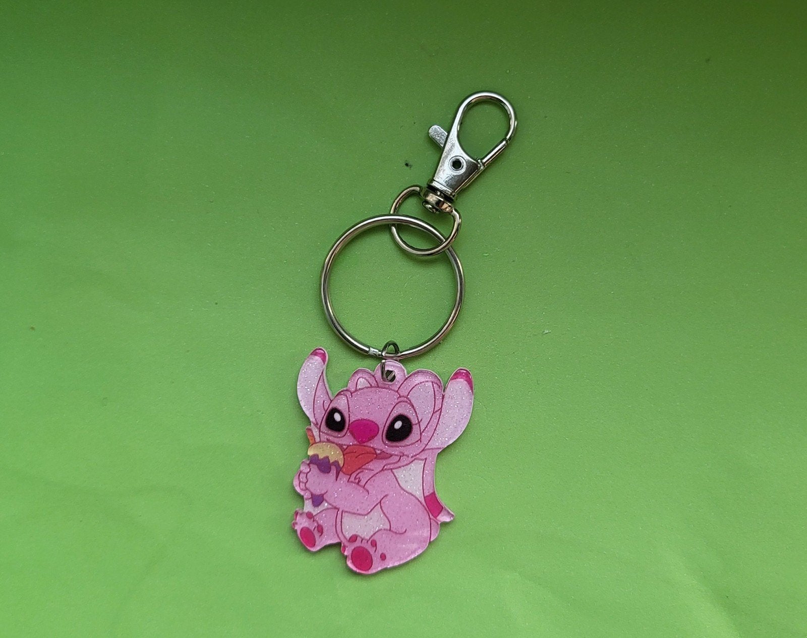 Angel sleutelhanger Stitch Lilo & Stitch roze, Ophalen of Verzenden, Nieuw, Knuffel of Figuurtje