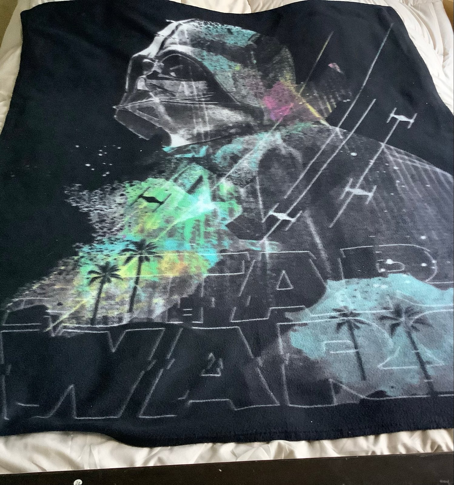 Star Wars Deken/Plaid - Darth Vader - ca. 125x150 cm, Gebruikt, Ophalen of Verzenden, Plaid, Meerkleurig