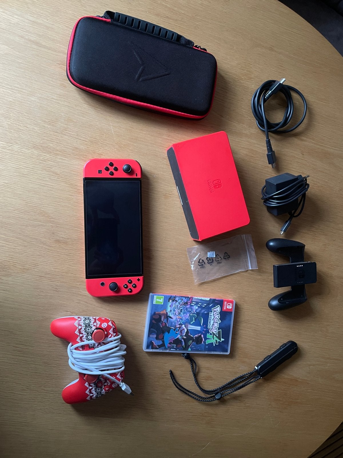 Nintendo Switch OLED V3 Mario Rode Editie Complete Set, Spelcomputers en Games, Spelcomputers | Nintendo Switch, Switch OLED, Met games