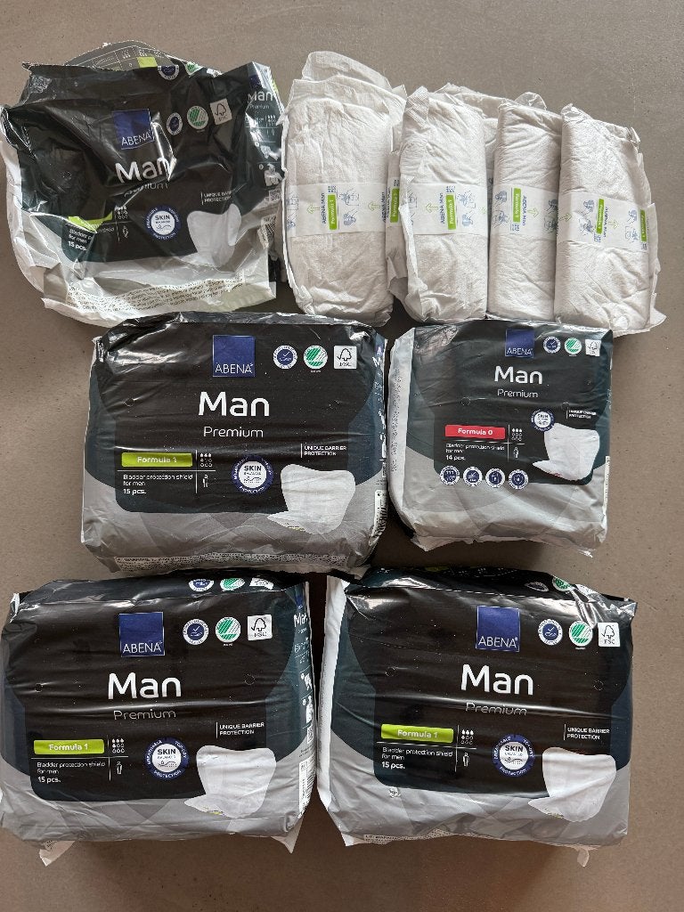 Abena Man Premium incontinentie Formula 0 & 1 broekjes, Diversen, Verpleegmiddelen, Nieuw, Ophalen of Verzenden