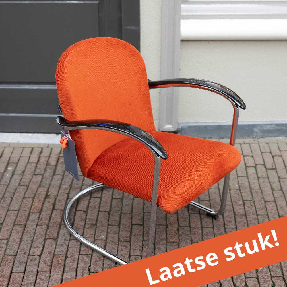 Gispen 414 fauteuil, laatste model!!, Nieuw, 75 tot 100 cm, Ophalen of Verzenden, Stof