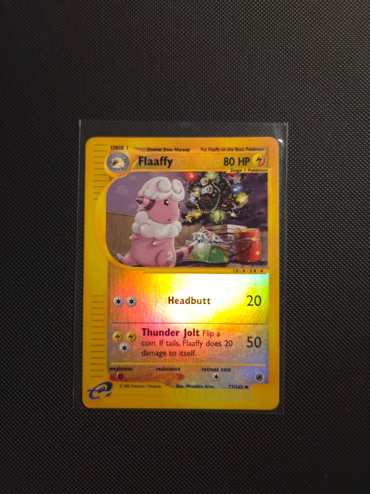 Pokémon TCG Flaaffy 77/165 Expedition Base Set Reverse Holo, Ophalen of Verzenden, Gebruikt, Losse kaart