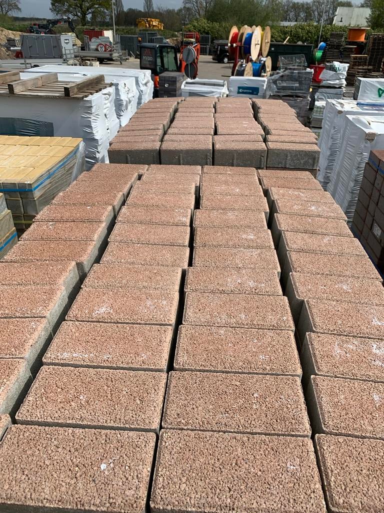 Bkk karamel structuur bkk restant ca 80m2, Verzenden, Klinkers, Nieuw, 10 m² of meer