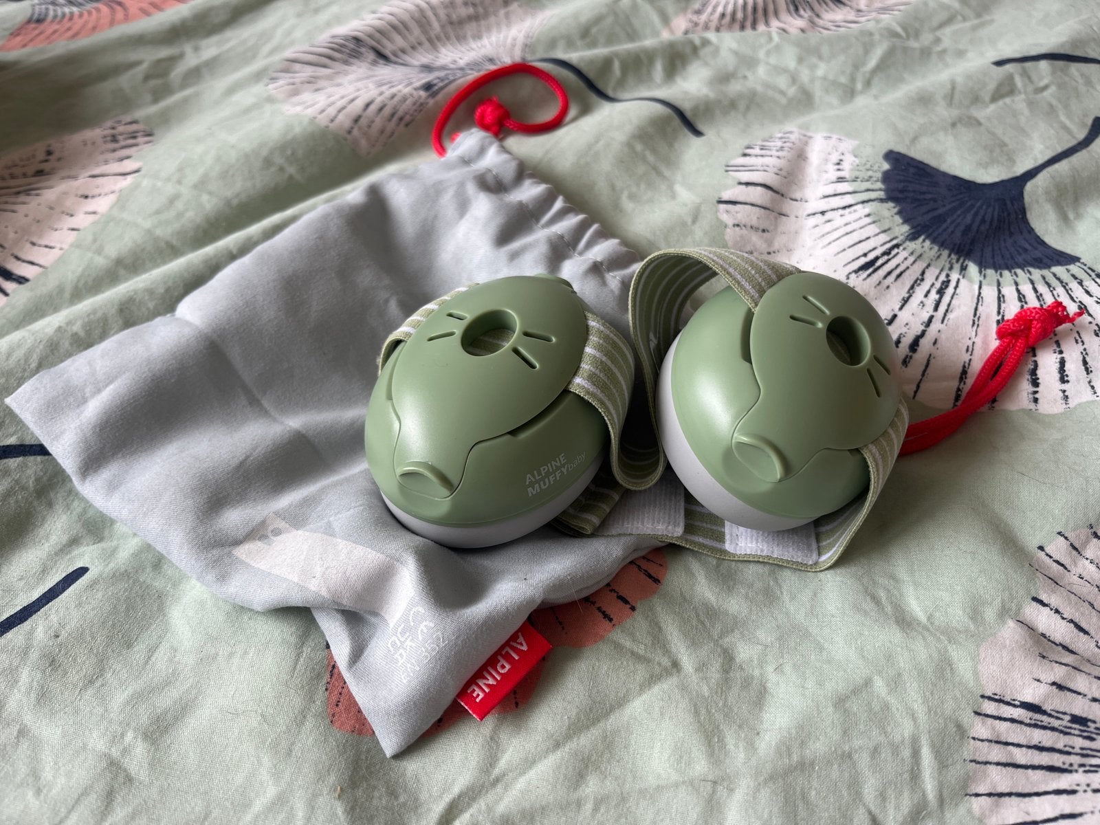 Alpine Muffy Baby gehoorbescherming - Groen, Kinderen en Baby's, Overige Kinderen en Baby's, Ophalen of Verzenden, Zo goed als nieuw