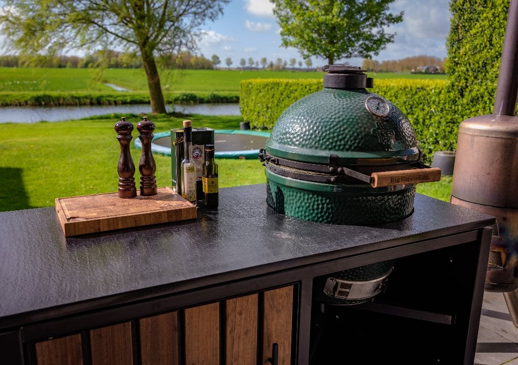 Big Green Egg Large met onderstel en Handler, Verzenden, Gebruikt, Big Green Egg