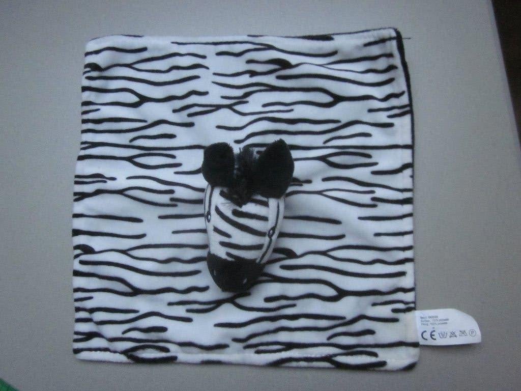 Zeeman of Wibra zwart-wit 2 zebrapaard knuffeldoekjes rinkel, Kinderen en Baby's, Speelgoed | Knuffels en Pluche, Paard, Overige merken
