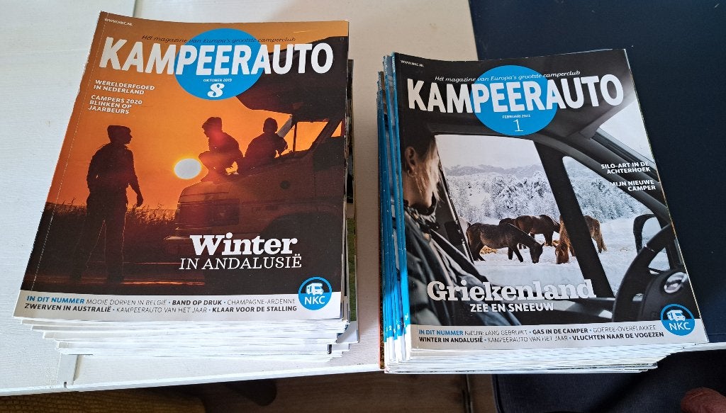 Stapel  tijdschriften “Kampeerauto”, Ophalen, Gelezen, Sport en Vrije tijd