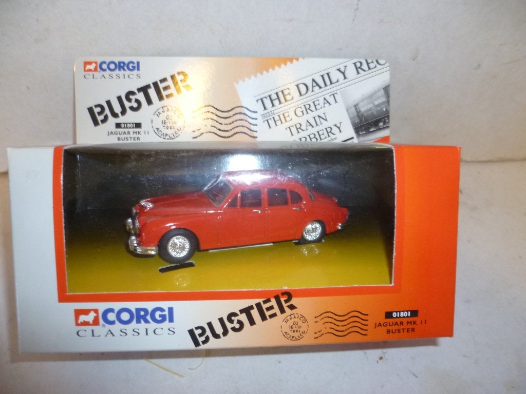 Corgi 01801 Jaguar MK 11 Buster in doos 1:43 modelauto., Ophalen of Verzenden, Nieuw, Auto, Corgi