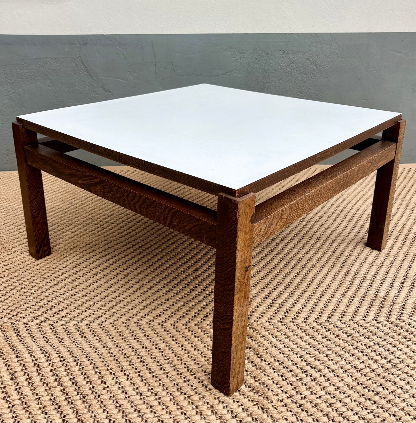 Mid-Century Salontafel met Omkeerbaar Blad (Pastoe Stijl), Ophalen, 100 tot 150 cm, 50 tot 100 cm, Zo goed als nieuw