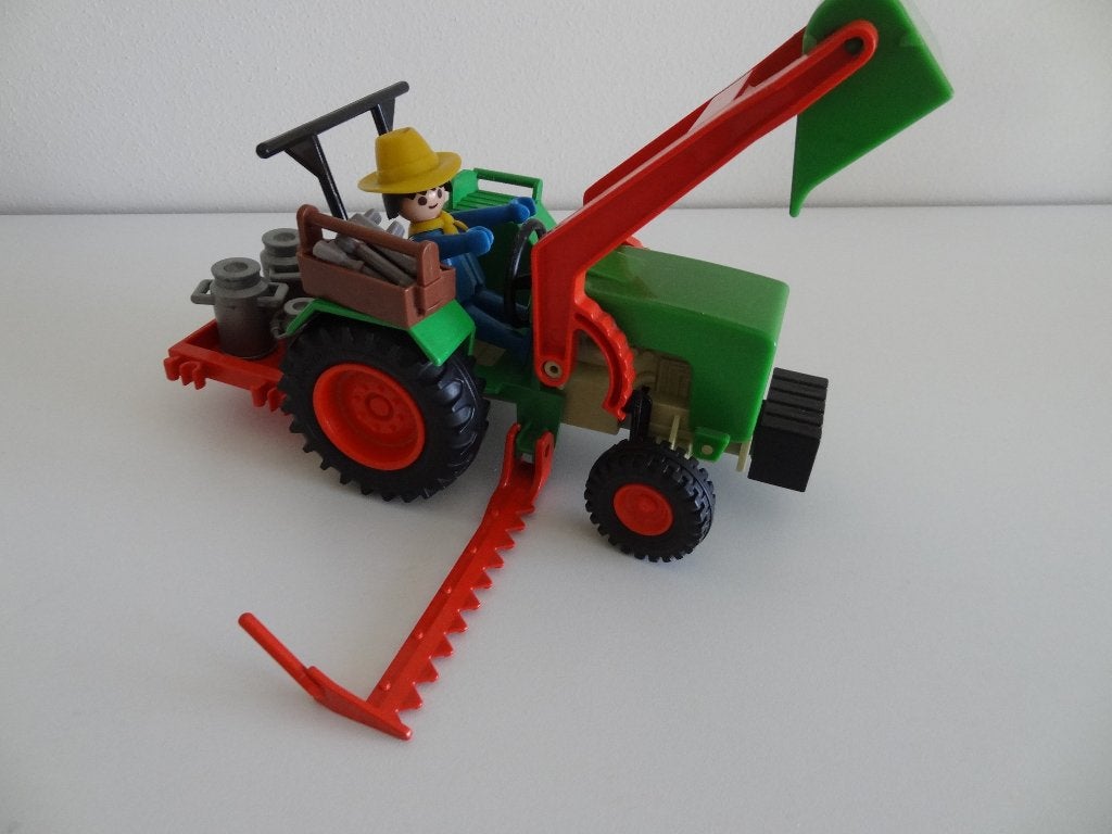 vintage Playmobil tractor, Ophalen, Gebruikt, Complete set, Voertuig