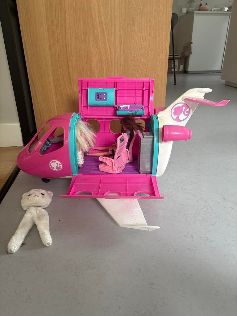 Barbie Vliegtuig, Ophalen of Verzenden, Zo goed als nieuw