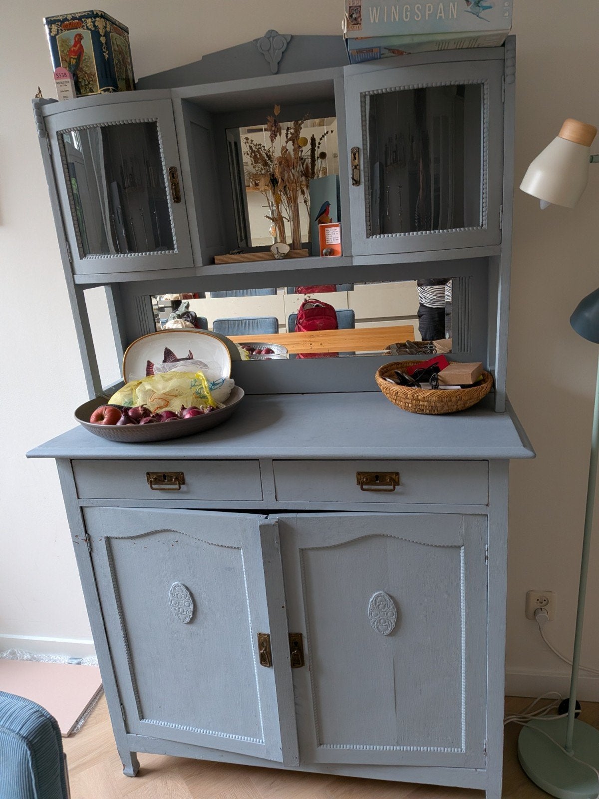 Vintage vitrine buffet kast, Ophalen