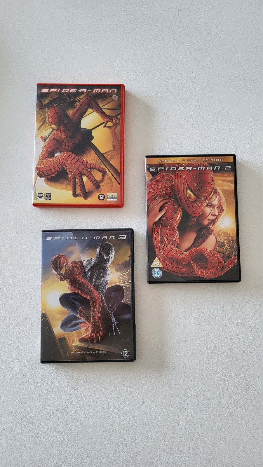 Spider-Man DVD Trilogie, Cd's en Dvd's, Dvd's | Overige Dvd's, Zo goed als nieuw, Inclusief doosje, Speciale editie, Vanaf 12 jaar