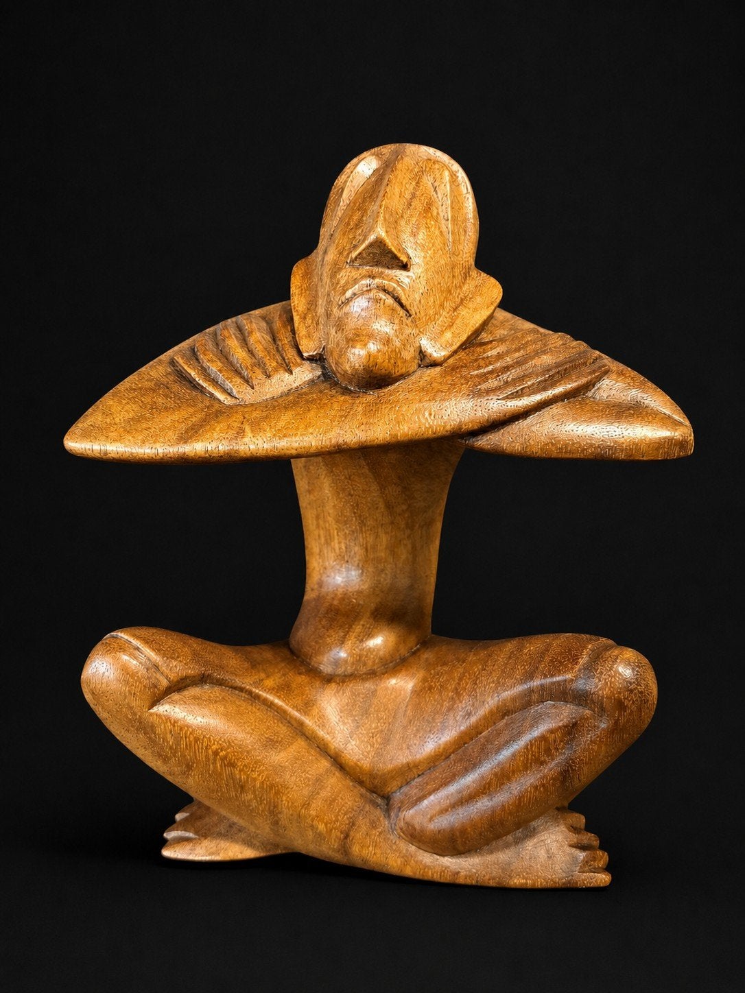 Balinees Houtsnijwerk Art Deco Stijl, Antiek en Kunst, Houtsnijwerk, Art deco, Ophalen of Verzenden, Handgemaakt