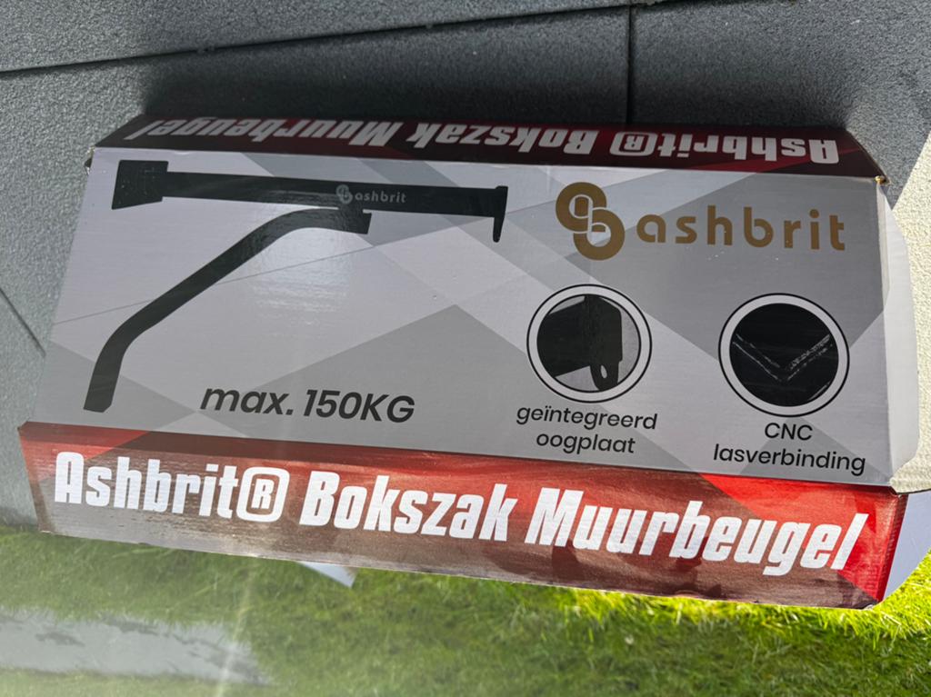 Ashbrit Bokszak Muurbeugel – max. 150 kg – nieuw in doos, Ophalen of Verzenden, Nieuw, Bokszak