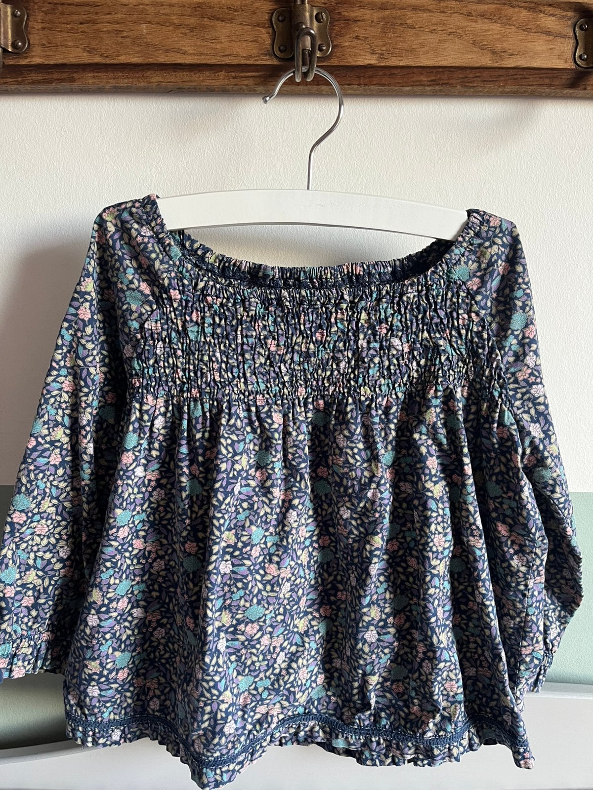 Blousje H&M multicolor mt 86/92, Ophalen of Verzenden, Zo goed als nieuw, Meisje, Overhemdje of Bloesje