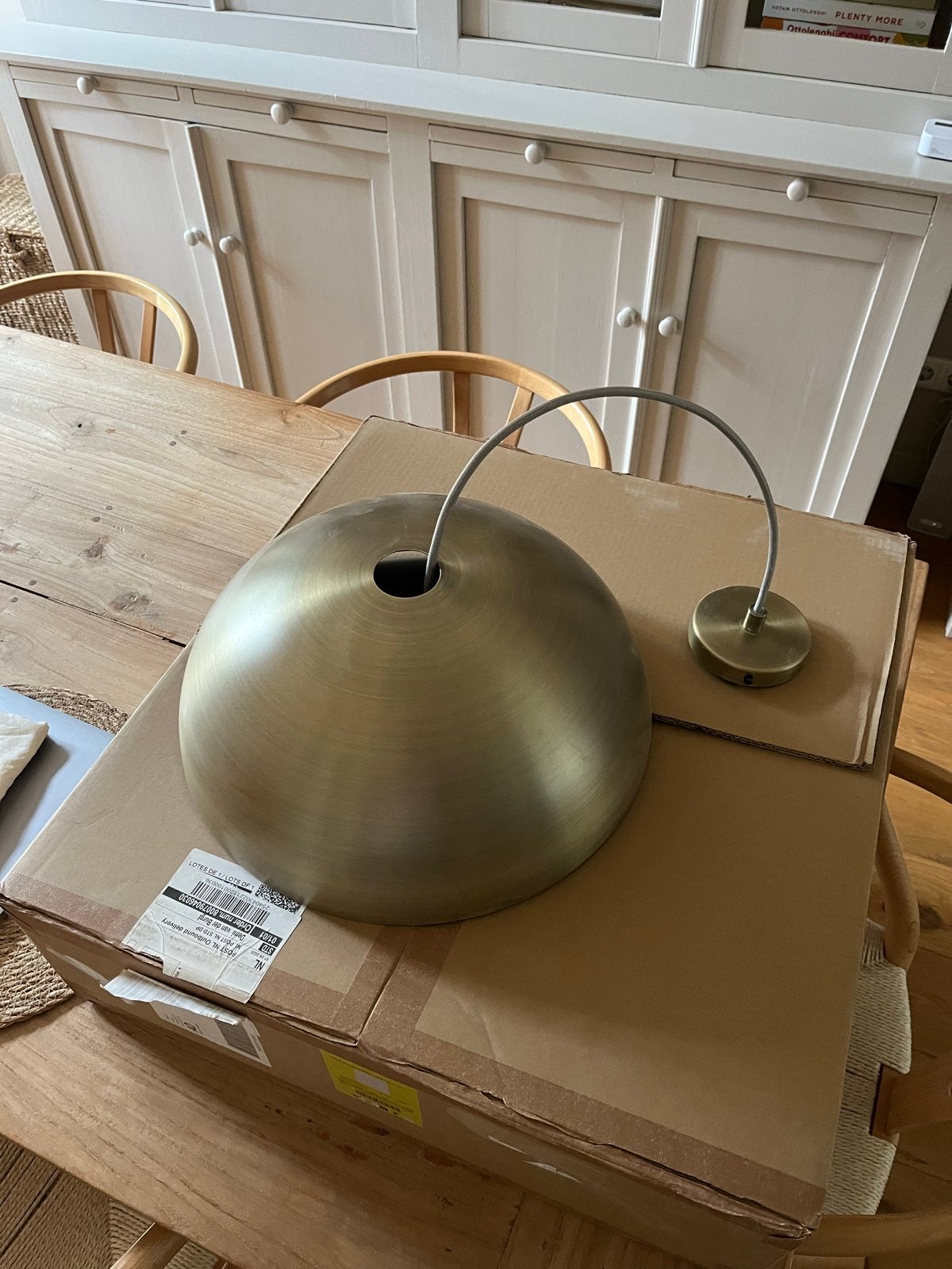 Ferm Living Messing Hanglamp, Ophalen of Verzenden, Zo goed als nieuw, Metaal, E27 (groot)