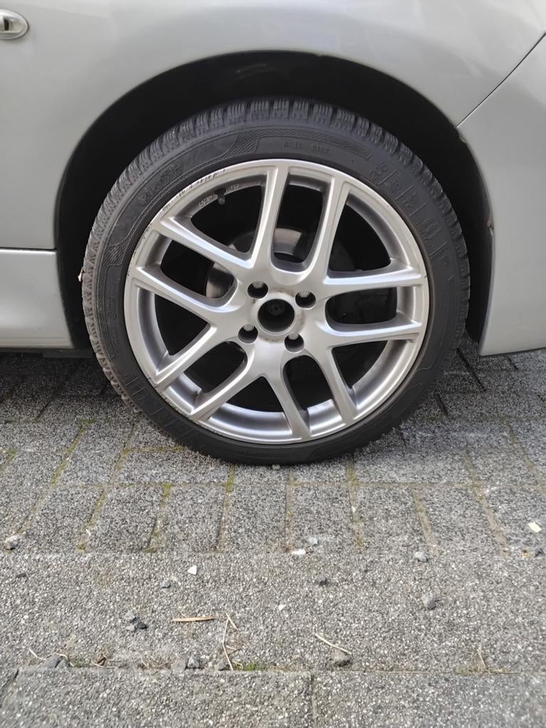 Te ruil velgen met band 205/45/17 4, Ophalen, 16 inch, 185 mm, Zomerbanden