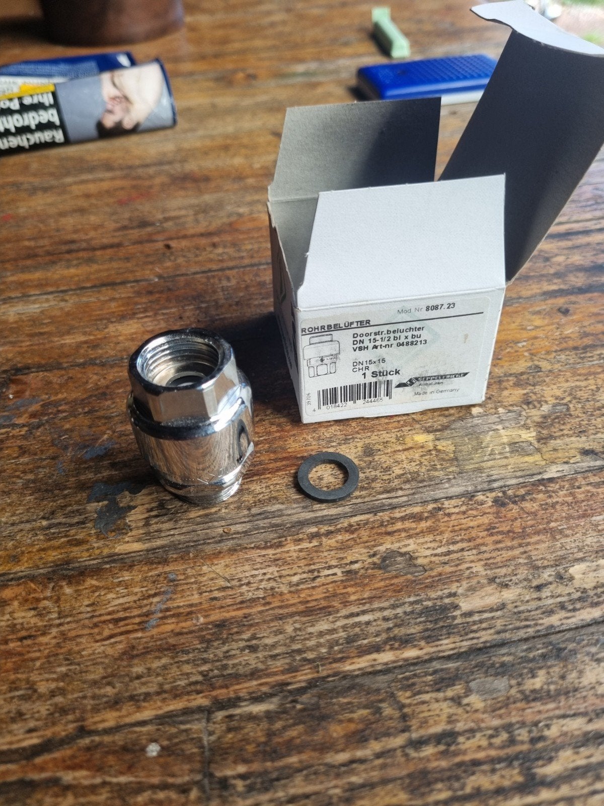 Nieuwe Seppelfricke buisbeluchter DN 15x1/2" chroom, Ophalen of Verzenden, Nieuw, Chroom, Overige typen