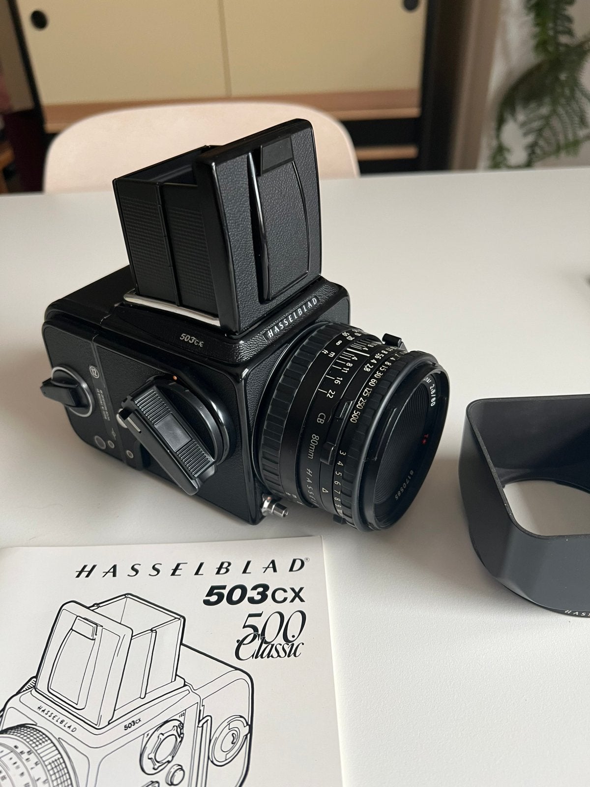 Hasselblad 503cx set, Audio, Tv en Foto, Fotocamera's Analoog, Gebruikt, Spiegelreflex, Hasselblad, Ophalen of Verzenden