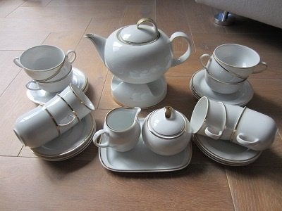 D E Douwe Egberts koffie-theeservies 'DIANA', Ophalen of Verzenden, Zo goed als nieuw, Porselein, Compleet servies