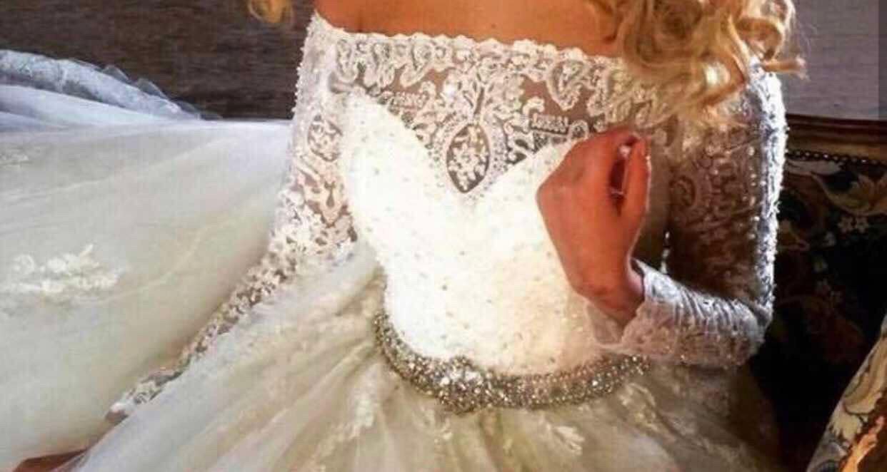 Bruidsjurk trouwjurk mermaid ballroom A line, Ophalen of Verzenden, Zo goed als nieuw, Wit, Trouwjurk
