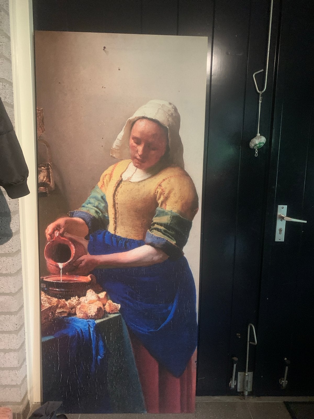 Het Melkmeisje van Vermeer groot formaat, Antiek en Kunst, Ophalen