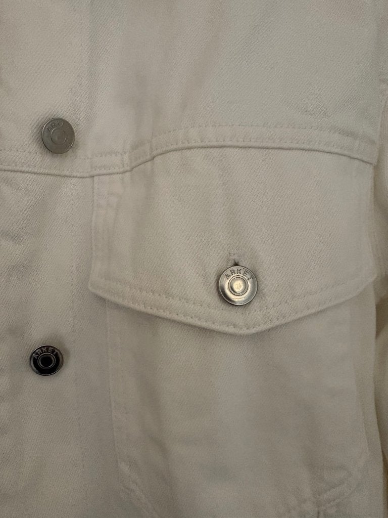 Arket denim jacket, Wit, Ophalen of Verzenden, Zo goed als nieuw, Jasje