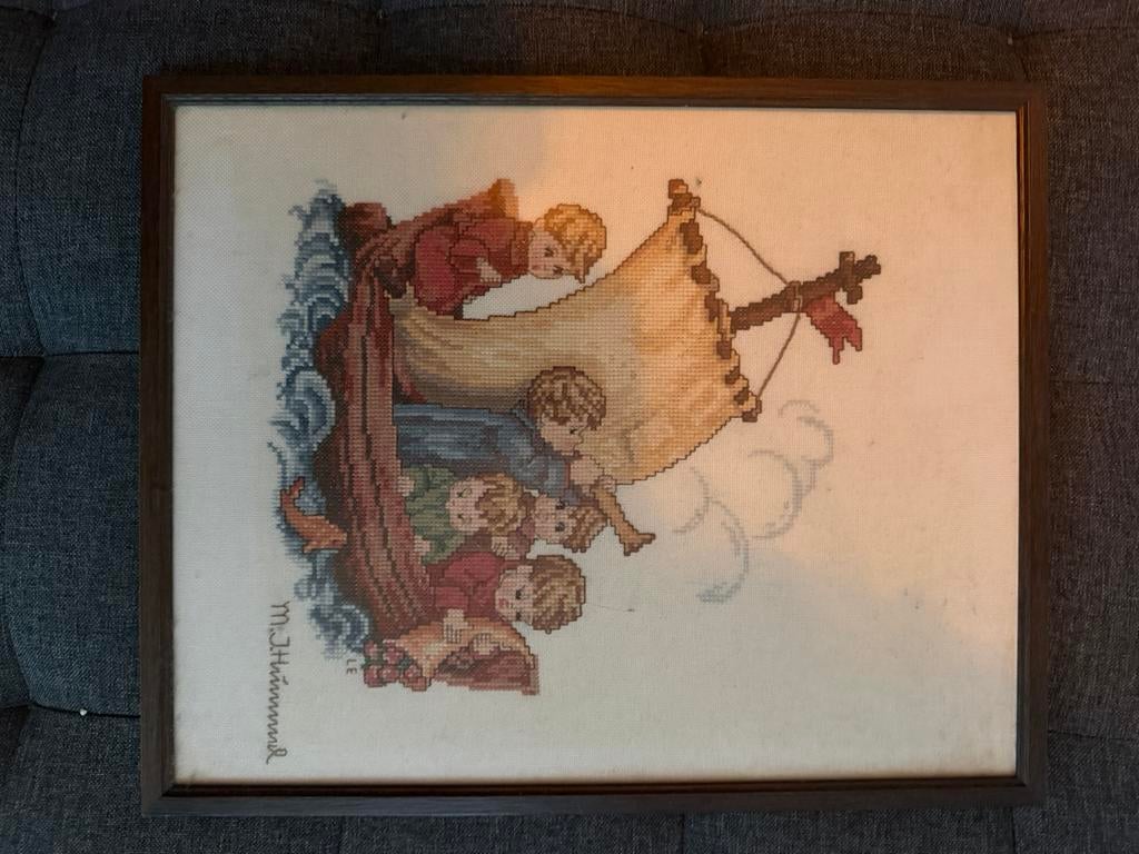 Borduurwerk, Ophalen, Zo goed als nieuw, Minder dan 50 cm, Schilderij