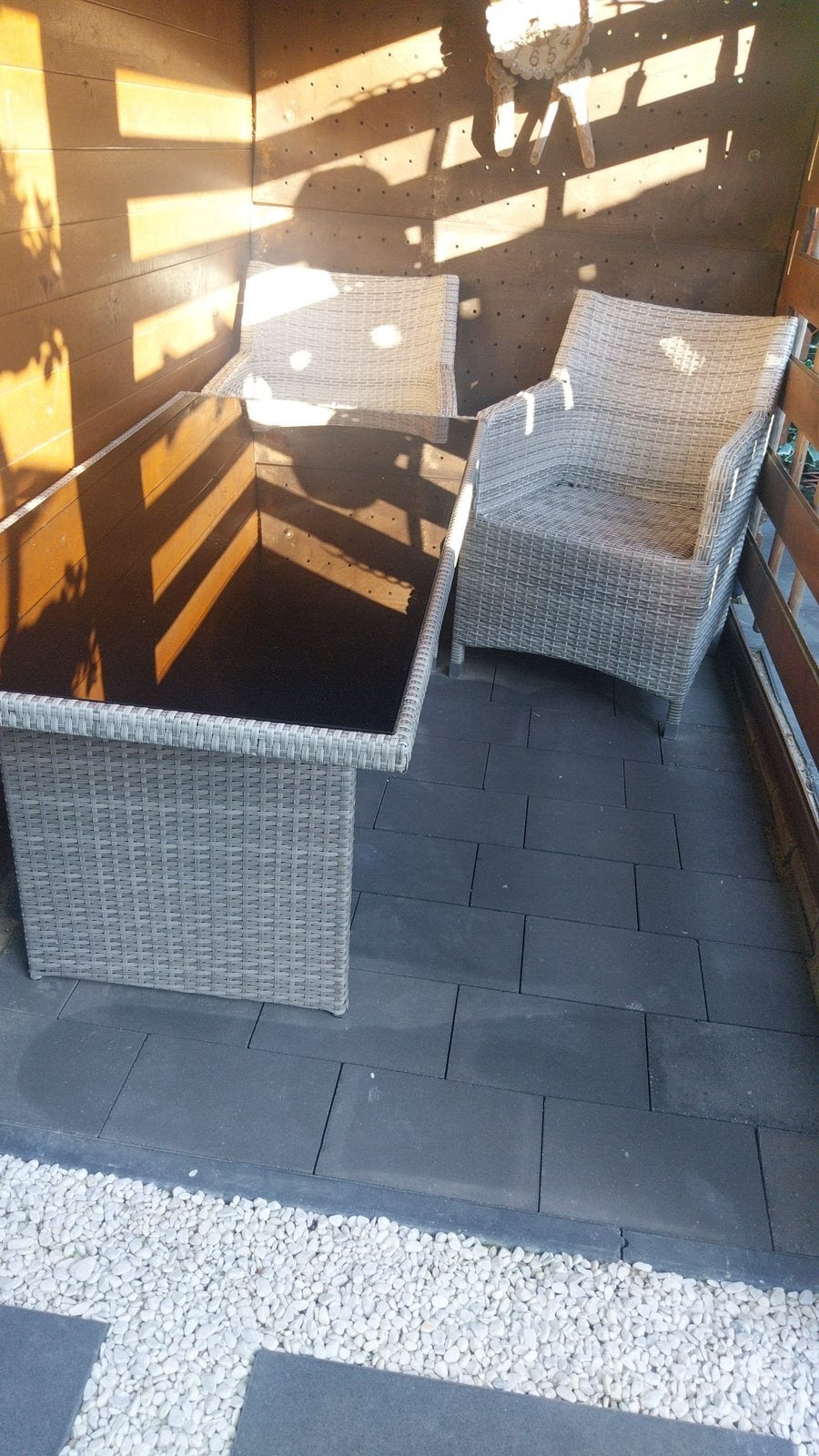 Tuintafel met 2 stoelen ZGAN, Ophalen, Zo goed als nieuw, Aluminium