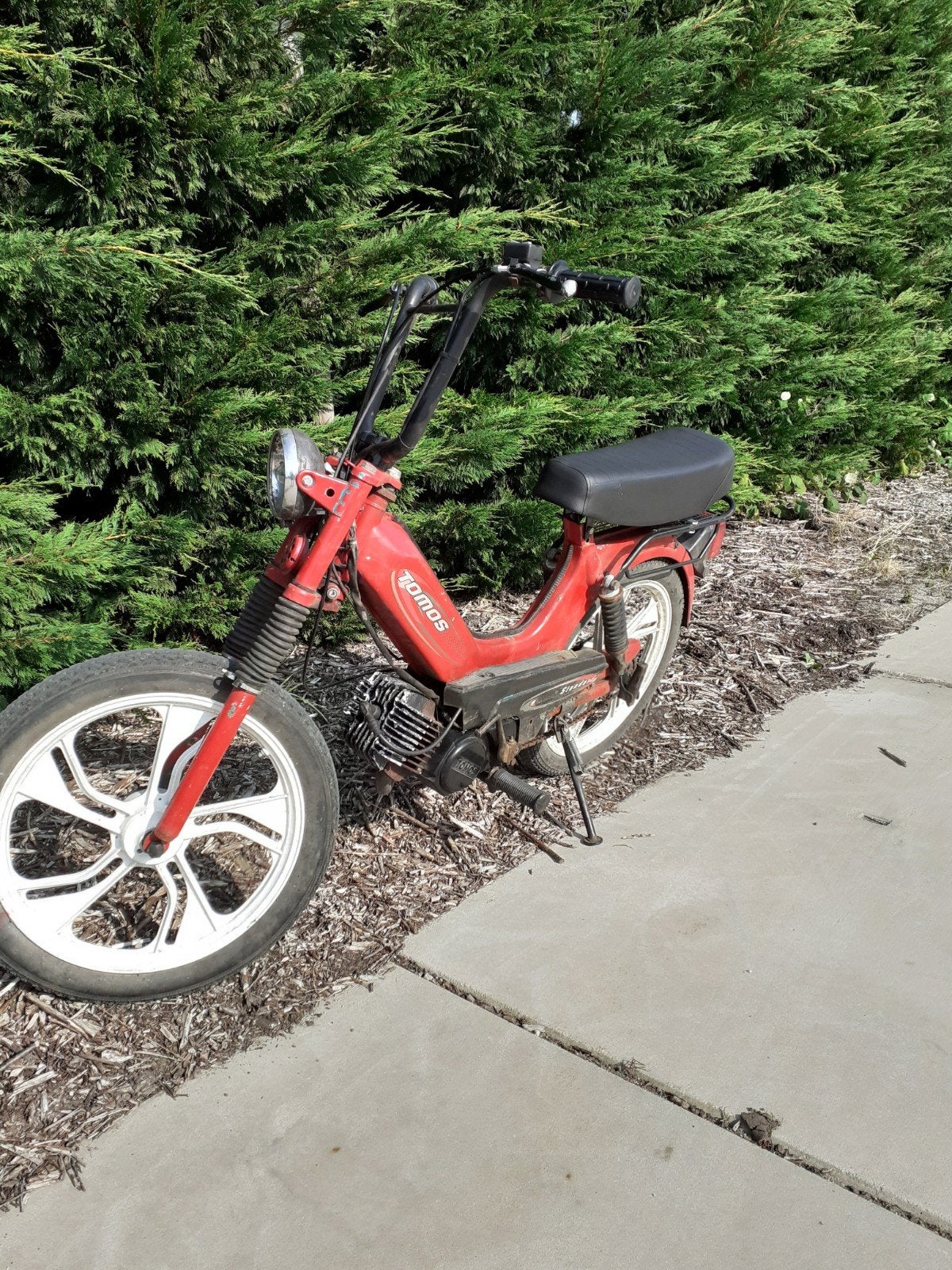 Tomos, Fietsen en Brommers, Brommers | Tomos, Ophalen, Gebruikt, Maximaal 45 km/u, 2 versnellingen