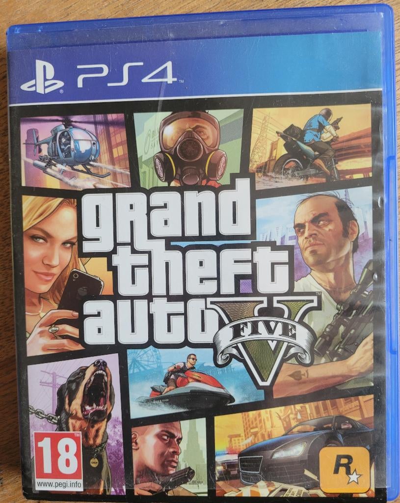 PS4 spel GTA V, Avontuur en Actie, Online, Gebruikt, Vanaf 18 jaar