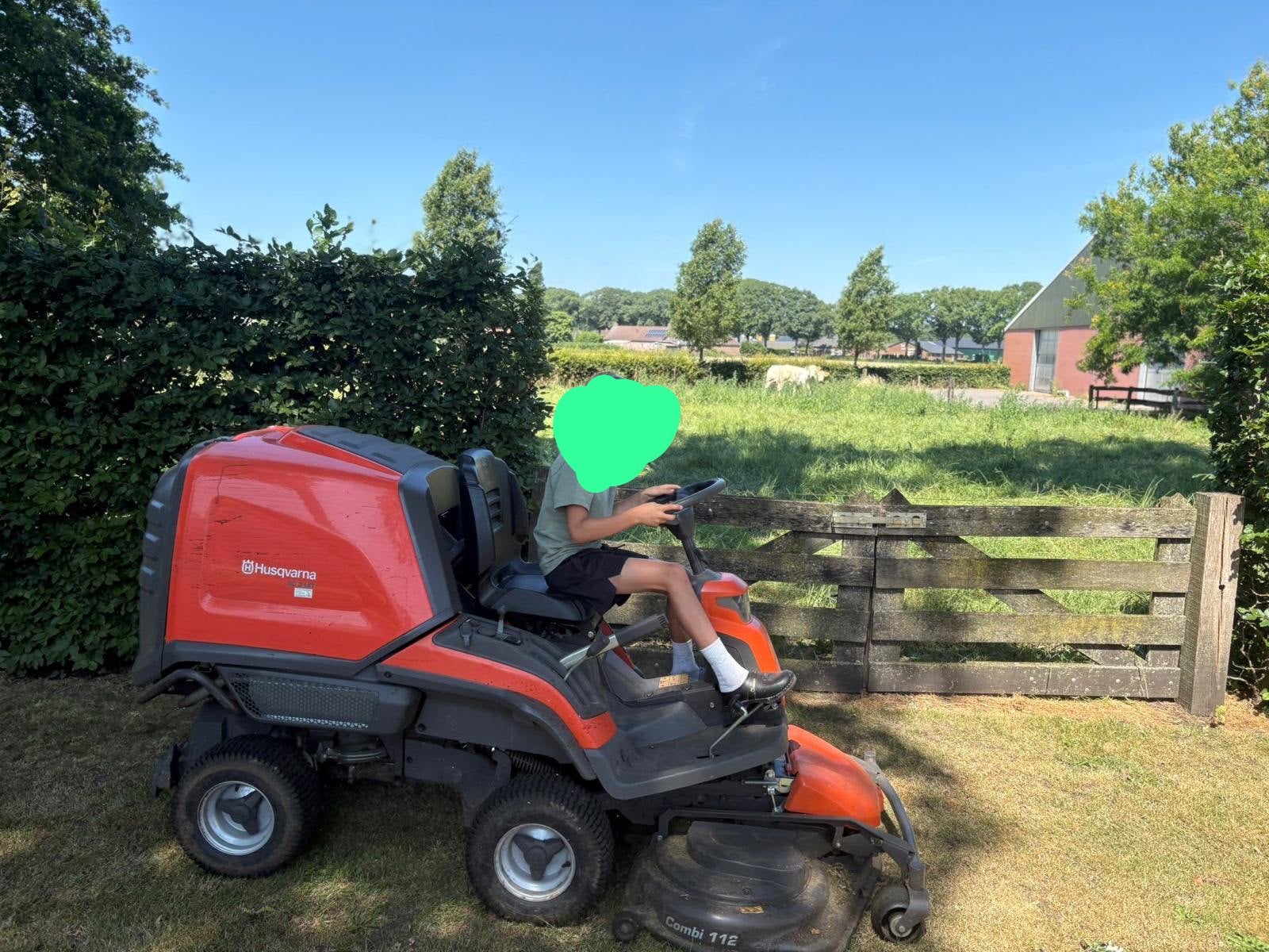 Husqvarna Combi 112 Maaidek voor Zitmaaier, Ophalen, Cirkelmaaier, Gebruikt, Mulchfunctie