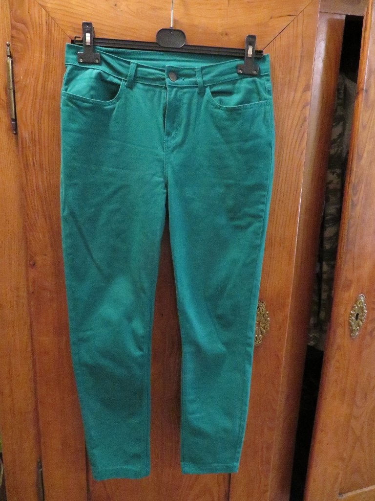 Dames broek jeans Hema maat 40 nieuw groen, Overige kleuren, Nieuw, Ophalen of Verzenden, W30 - W32 (confectie 38/40)