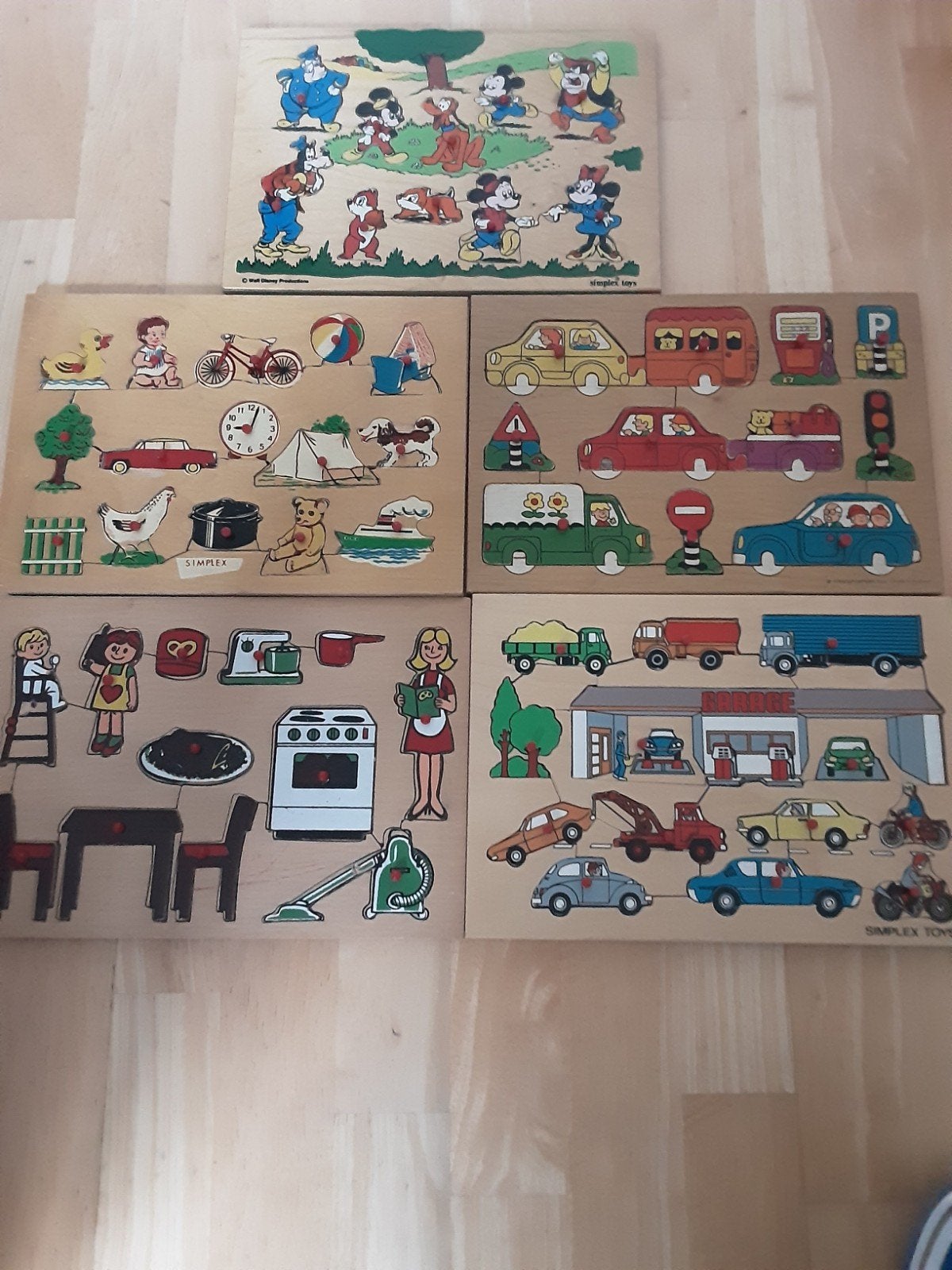 Houten puzzels, Ophalen, Minder dan 10 stukjes, Gebruikt, 6 maanden tot 2 jaar
