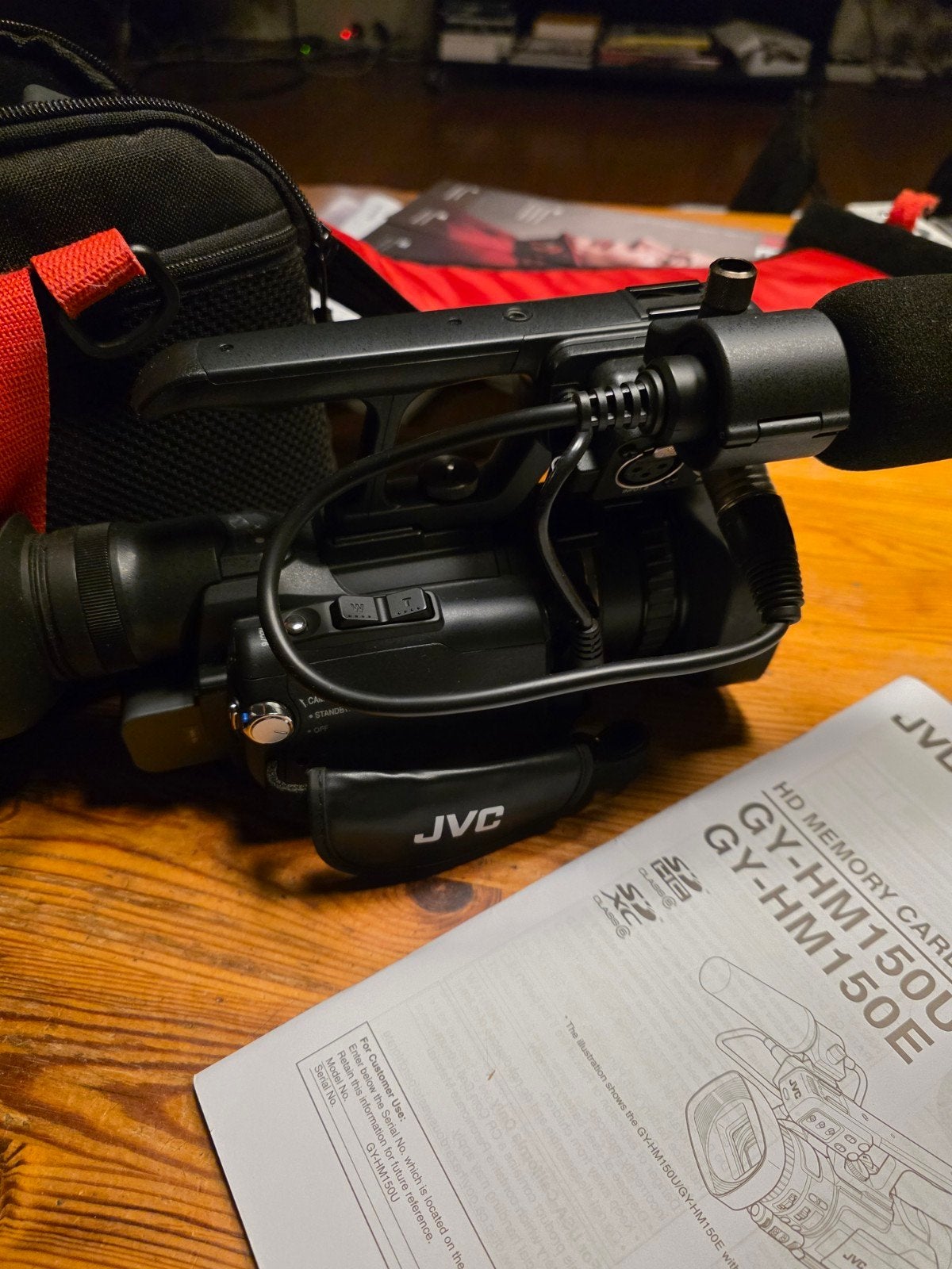 JVC GY-HM150E HD Memory Card Camera Recorder met accessoires, JVC, Overige soorten, Ophalen of Verzenden, Zo goed als nieuw