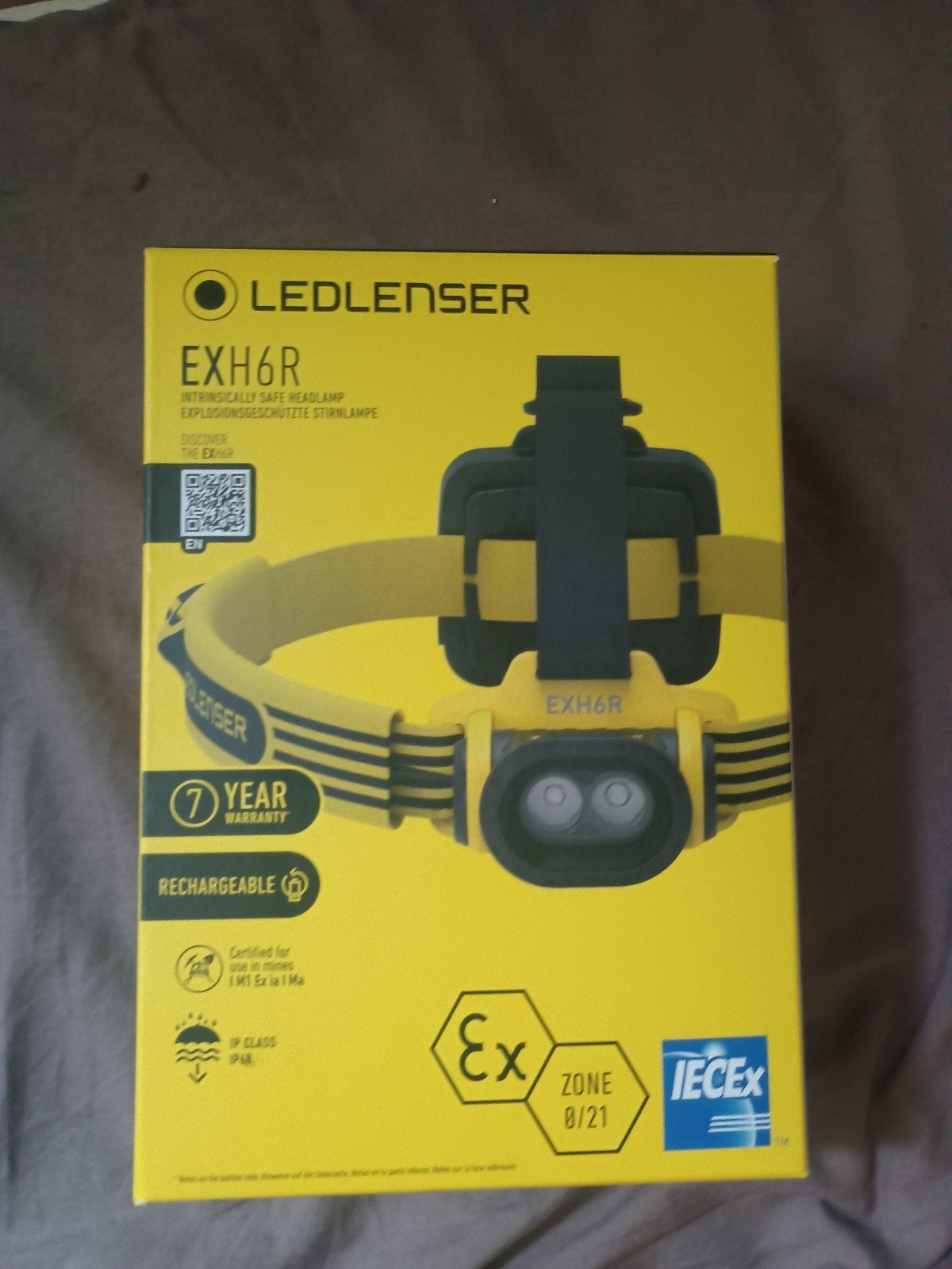 Ledlenser EXH6R Oplaadbare Hoofdlamp - Nieuw in Doos, Ophalen of Verzenden, Nieuw, Accu