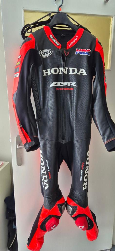 Honda CBR Fireblade leren motorpak maat 52, Motoren, Ophalen of Verzenden, Tweedehands, Overige typen