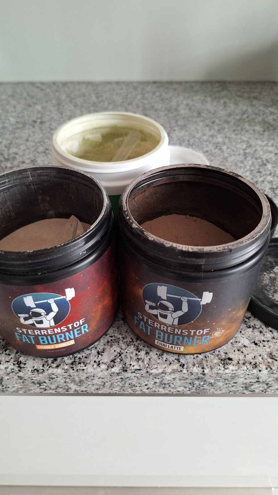sterrenstof fat burner Chai latte Orange vanille open, Ophalen of Verzenden, Gebruikt, Poeder of Drank
