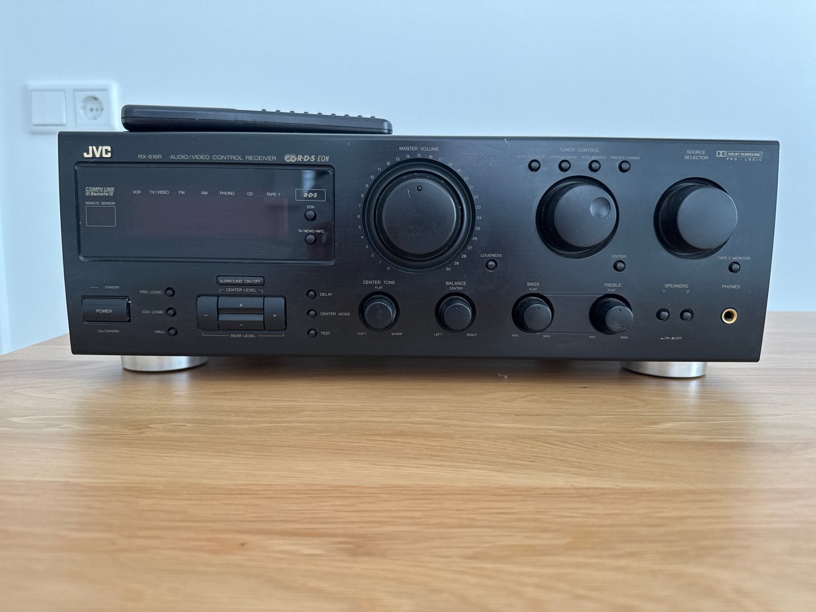 JVC RX-616R Audio/Video Control Receiver met afstandsbedieni, Gebruikt, JVC, Ophalen of Verzenden, Minder dan 60 watt