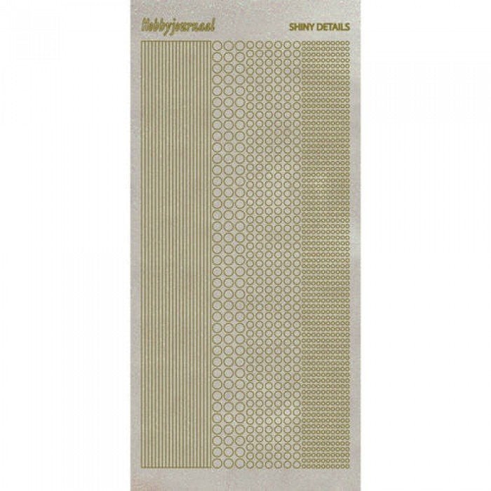 Hobbyjournaal hobbydots shiny details 001 goud SDS001TG, Ophalen of Verzenden, Nieuw, Sticker