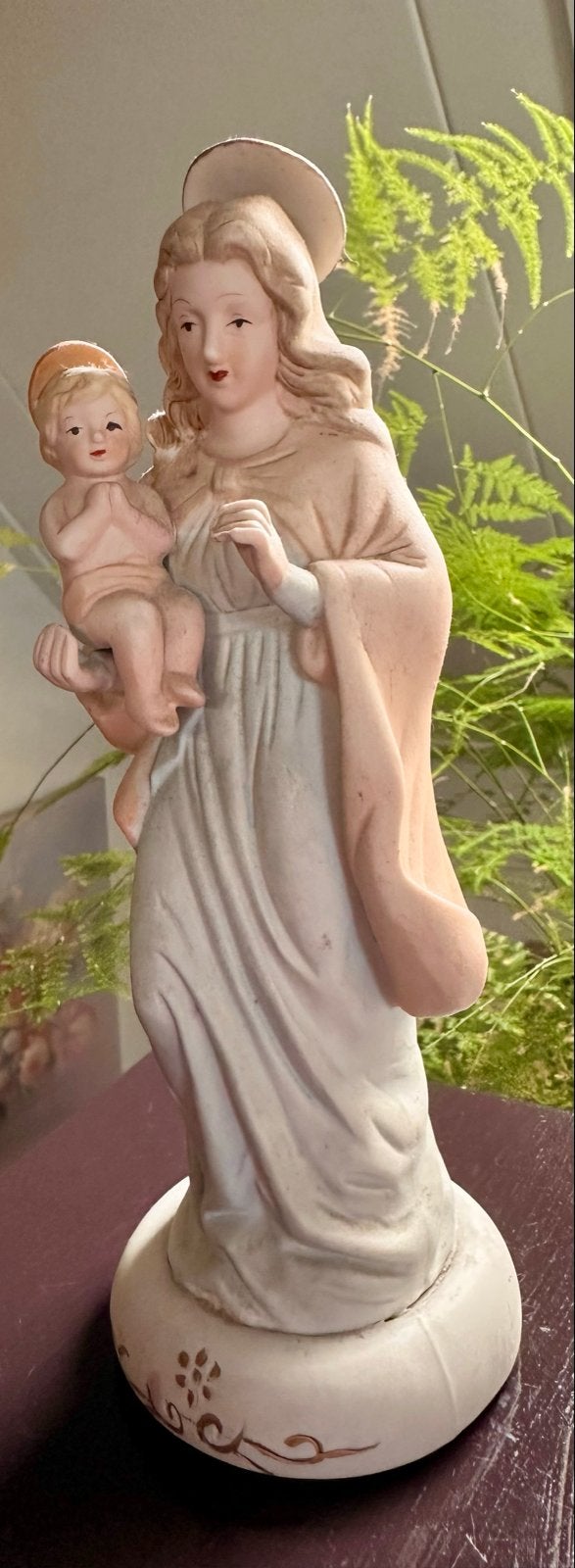 Mariabeeld met kind Jezus, vintage, Antiek en Kunst, Ophalen of Verzenden